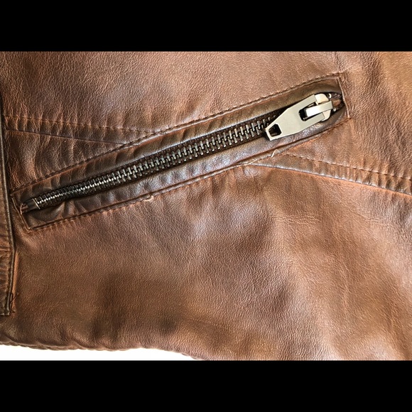 Sebby Whiskey Brown Faux Leather NWT Jacket - Picture 4 of 4